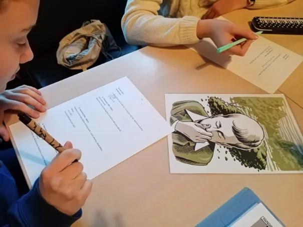 Na konci války: čtenářská dílna, komiks a odsun Němců