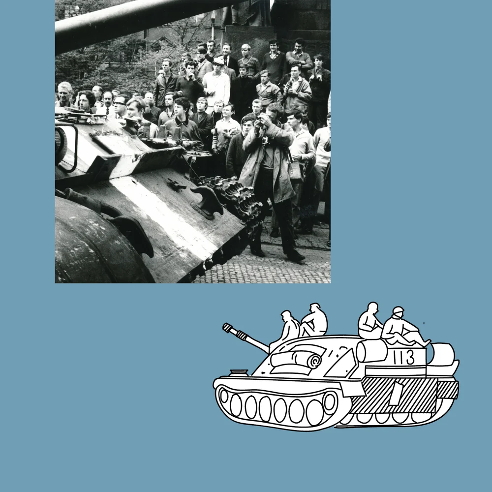 21. srpen 1968 – pohled zvenčí