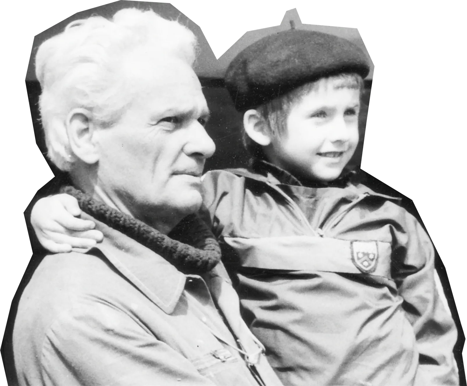 Rudolf Jan Holý (1921–2019) se svým vnukem